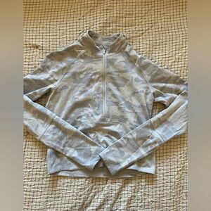 Lululemon white camo quarter zip
